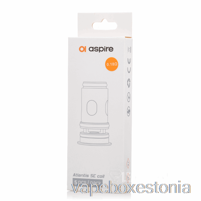 Vape Box Estonia Aspire Atlantis Se Asenduspoolid 0,18oomi Mähised